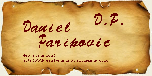 Daniel Paripović vizit kartica